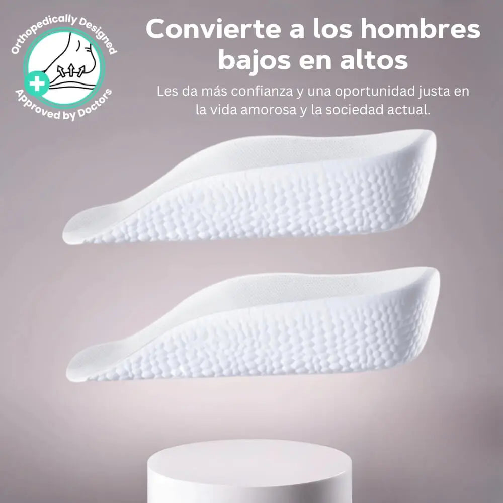 HighPads® Hasta 7.5 cm más alto en cualquier zapato sin que nadie se de cuenta