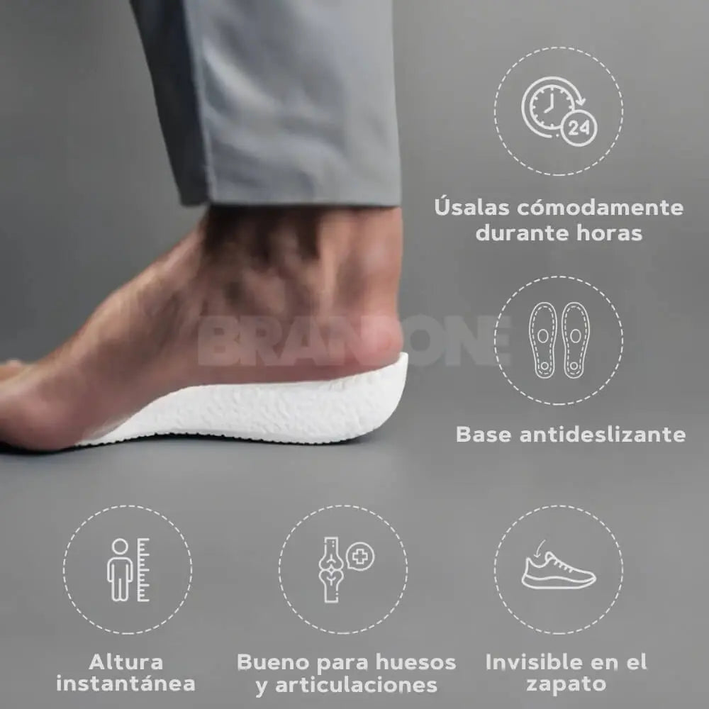 HighPads® Hasta 7.5 cm más alto en cualquier zapato sin que nadie se de cuenta