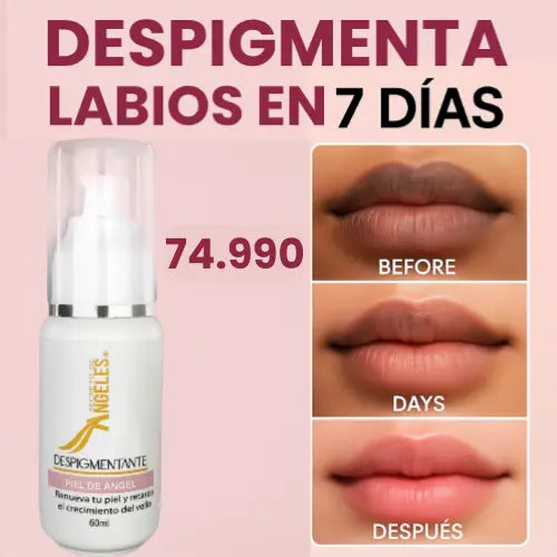 ANGELS® Aclara el tono oscuro de tus labios en solo 7 días