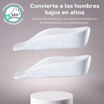 HighPads® Hasta 7.5 cm más alto en cualquier zapato sin que nadie se de cuenta