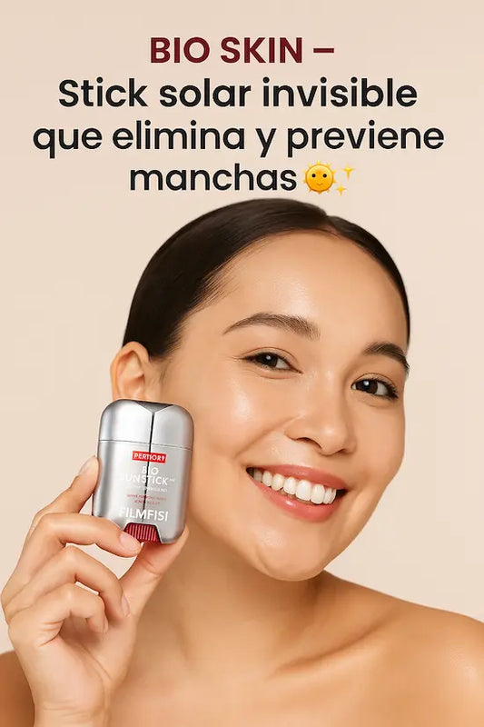 BIO SKIN® – Stick solar invisible que elimina y previene manchas y melasmas🌞✨
